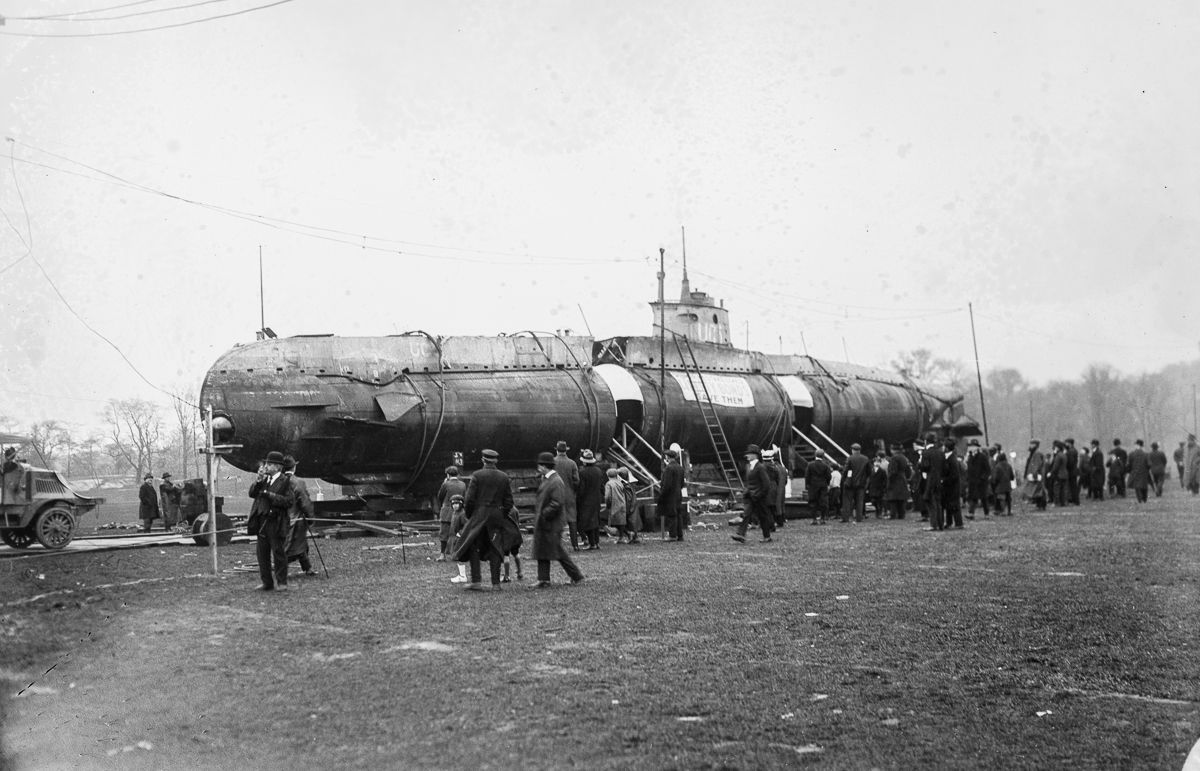 Captured German U-Boat was paraded in NYV to promote sale of US War Bonds